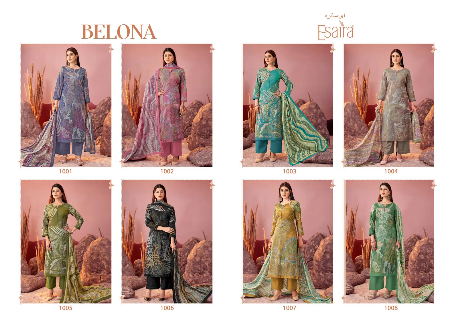 Belona By Esta Cambric Cotton Printed Salwar Kameez Exporters In India